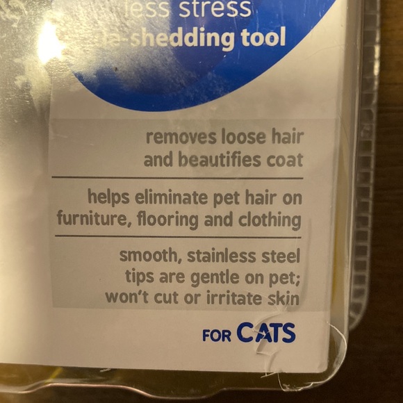 Oster Shedmonster Less Stress de-shedding tool For Cats Removes Loose Hair - Picture 2 of 4